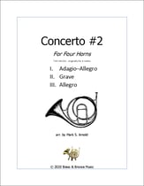 Concerto #2 for Four Horns P.O.D. cover